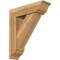 Ekena Millwork Traditional Traditional Rough Sawn Bracket w/ Offset Brace, Western Red Cedar, 8"W x 28"D x 32"H BKT0806X28X32TRA01RWR - alternate 1